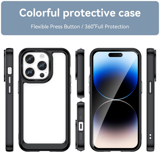 Colorful Series Acrylic + TPU Phone Case, For iPhone 15 Pro Max, For iPhone 15 Pro, For iPhone 15 Plus, For iPhone 15