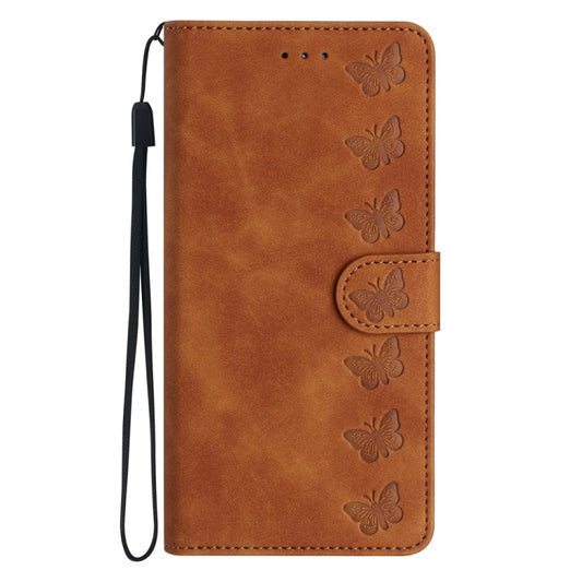 Seven Butterflies Embossed Leather Phone Case, For iPhone 12 mini, For iPhone 11 Pro Max, For iPhone 11, For iPhone 11 Pro