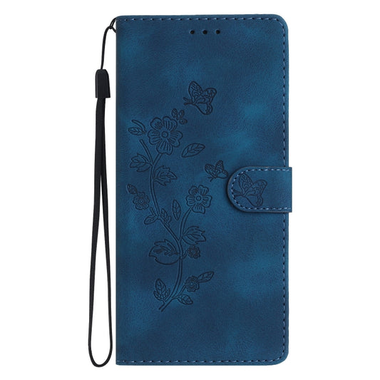 Flower Butterfly Embossing Pattern Leather Phone Case, For iPhone 14, For iPhone 14 Pro, For iPhone 14 Pro Max, For iPhone SE 2022/2020 / 8 / 7 / 6, For iPhone 13 Pro Max