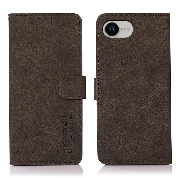 KHAZNEH Matte Texture Leather Phone Case, For iPhone 16e, For iPhone 16 Pro Max, For iPhone 16 Pro, For iPhone 16 Plus, For iPhone 16, For iPhone 15 Pro Max, For iPhone 15 Pro, For iPhone 15 Plus