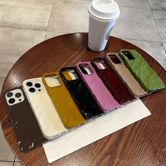 Solid Color Wave Texture TPU Phone Case, For iPhone 14 Plus, For iPhone 14 /13, For iPhone 14 Pro, For iPhone 14 Pro Max