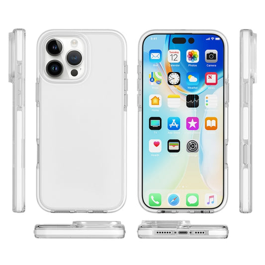 Two-color Shockproof High Transparency TPU Phone Case, For iPhone 16 Pro Max, For iPhone 16 Pro, For iPhone 16 Plus, For iPhone 16, For iPhone 15 Pro Max, For iPhone 15 Pro, For iPhone 15 Plus, For iPhone 15