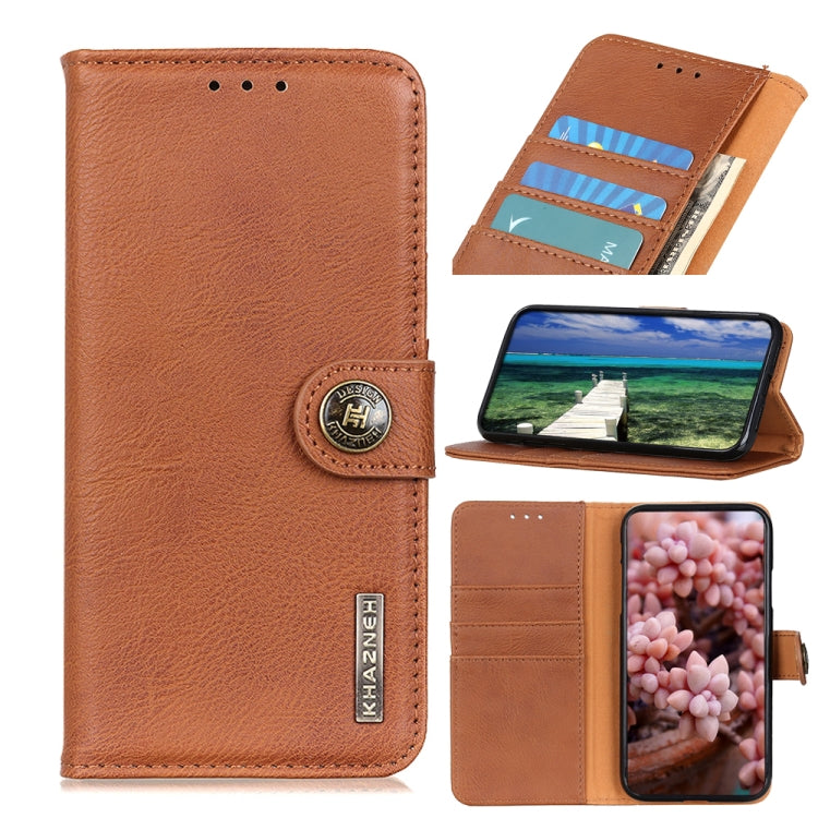 KHAZNEH Cowhide Texture Horizontal Flip Leather Phone Case, For iPhone 16 Pro Max, For iPhone 16 Pro, For iPhone 16 Plus, For iPhone 16, iPhone 16e, For iPhone 15 Pro Max, For iPhone 15 Pro, For iPhone 15 Plus