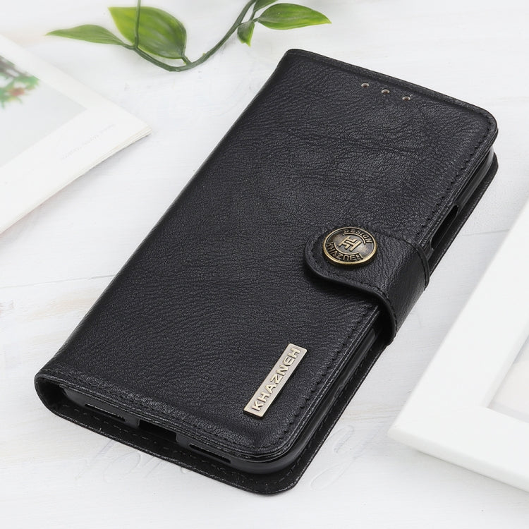 KHAZNEH Cowhide Texture Horizontal Flip Leather Phone Case, For iPhone 16 Pro Max, For iPhone 16 Pro, For iPhone 16 Plus, For iPhone 16, iPhone 16e, For iPhone 15 Pro Max, For iPhone 15 Pro, For iPhone 15 Plus