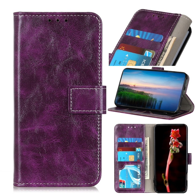 Retro Crazy Horse Texture Horizontal Flip Leather Phone Case, For iPhone 15 Pro, For iPhone 15 Plus, For iPhone 15