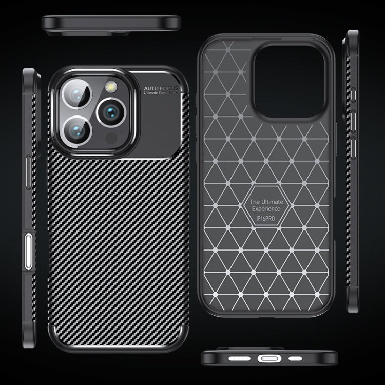 Carbon Fiber Texture Shockproof TPU Phone Case, For iPhone 16 Pro Max, For iPhone 16 Pro, For iPhone 16 Plus, For iPhone 16, iPhone 16e, For iPhone 15 Pro Max, For iPhone 15 Pro, For iPhone 15 Plus, For iPhone 15