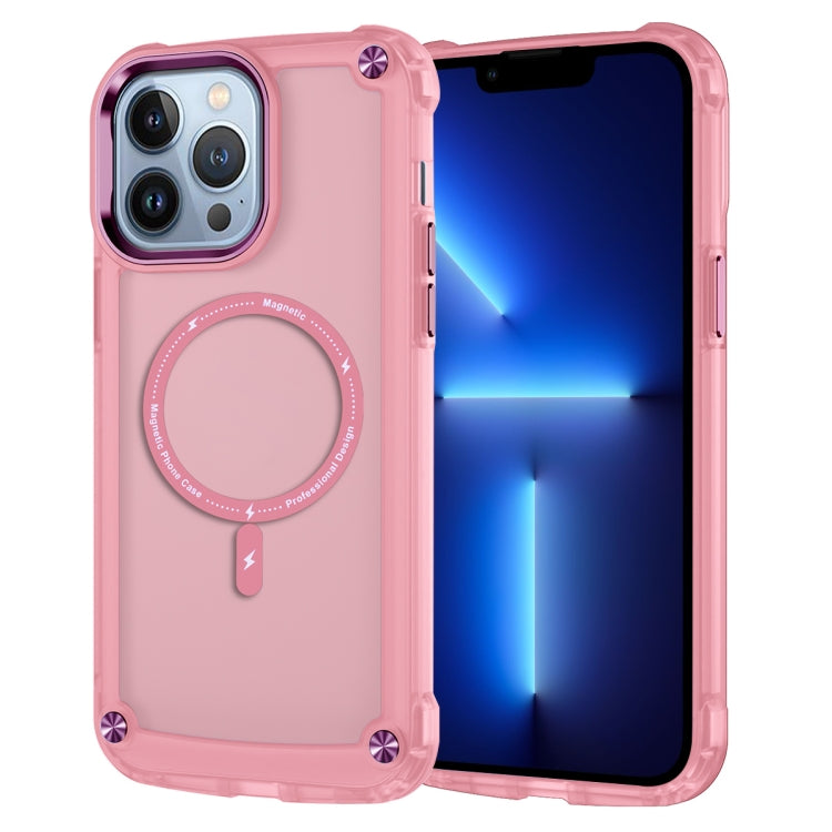 Skin Feel TPU + PC MagSafe Magnetic Phone Case, For iPhone 15, For iPhone 14 Plus, For iPhone 14, For iPhone 14 Pro, For iPhone 14 Pro Max, For iPhone 13 Pro Max, For iPhone 13 Pro, For iPhone 13