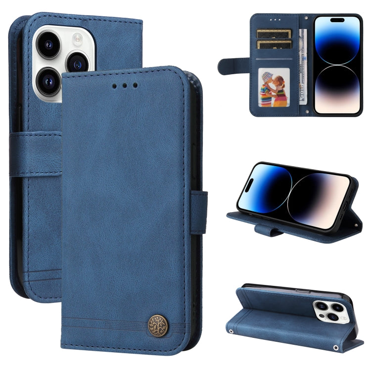 Skin Feel Life Tree Leather Phone Case, For iPhone 16 Pro Max, For iPhone 16 Pro, For iPhone 16 Plus, For iPhone 16, For iPhone 16e, For iPhone 15 Pro Max