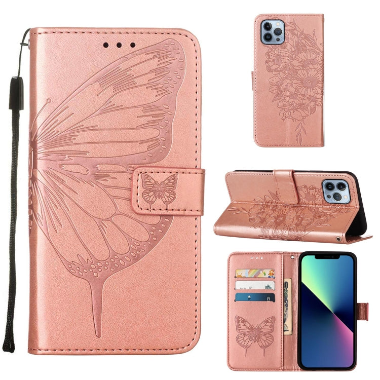 Embossed Butterfly Leather Phone Case, iPhone 16e, For iPhone 15 Pro Max, For iPhone 15 Pro, For iPhone 15 Plus