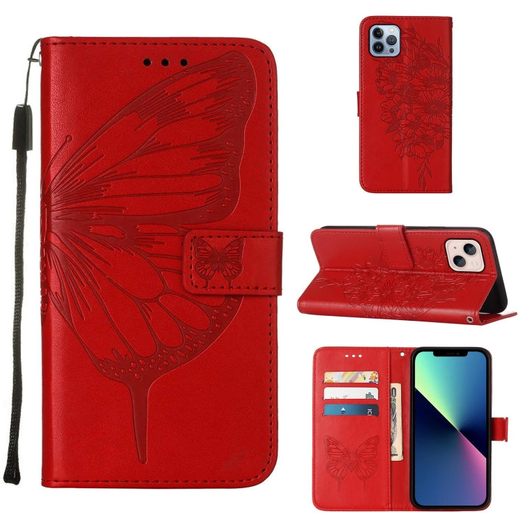 Embossed Butterfly Leather Phone Case, iPhone 16e, For iPhone 15 Pro Max, For iPhone 15 Pro, For iPhone 15 Plus