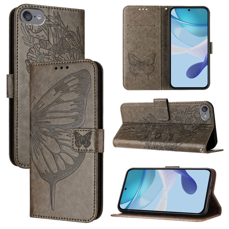 Embossed Butterfly Leather Phone Case, For iPhone 15, For iPod Touch 7 / 6 / 5