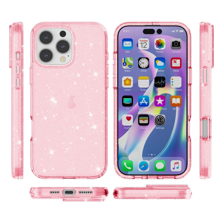 Shockproof Terminator Glitter Powder Phone Case, For iPhone 16 Pro Max, For iPhone 16 Pro, For iPhone 16 Plus, For iPhone 16, iPhone 16e, For iPhone 15 Pro Max