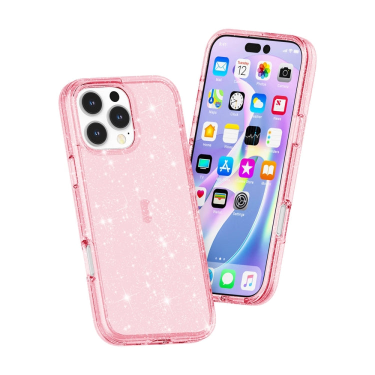 Shockproof Terminator Glitter Powder Phone Case, For iPhone 16 Pro Max, For iPhone 16 Pro, For iPhone 16 Plus, For iPhone 16, iPhone 16e, For iPhone 15 Pro Max