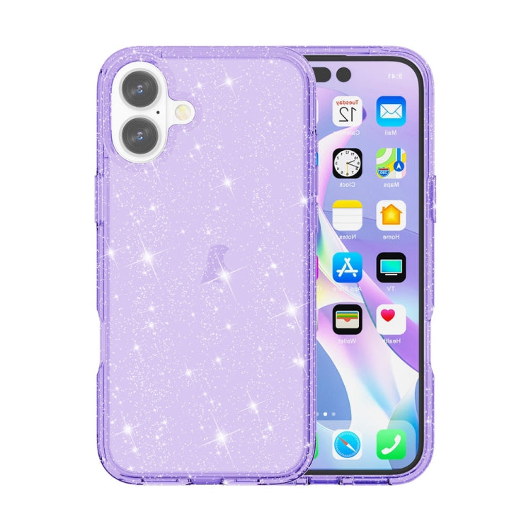 Shockproof Terminator Glitter Powder Phone Case, For iPhone 16 Pro Max, For iPhone 16 Pro, For iPhone 16 Plus, For iPhone 16, iPhone 16e, For iPhone 15 Pro Max