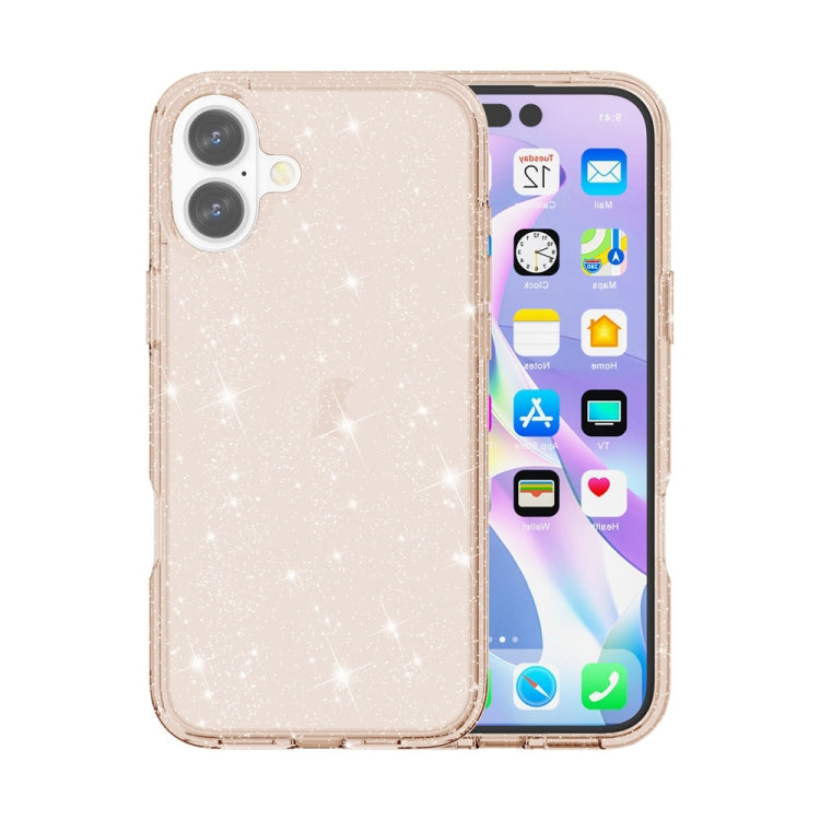 Shockproof Terminator Glitter Powder Phone Case, For iPhone 16 Pro Max, For iPhone 16 Pro, For iPhone 16 Plus, For iPhone 16, iPhone 16e, For iPhone 15 Pro Max