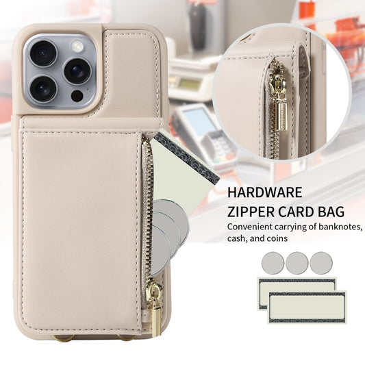 Crossbody Lanyard Zipper Wallet Leather Phone Case, For iPhone 16 Pro Max, For iPhone 16 Pro, For iPhone 16 Plus, For iPhone 16, For iPhone 15 Pro Max, For iPhone 15 Pro