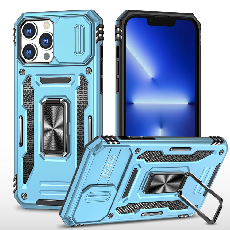 Armor PC + TPU Camera Shield Phone Case, For iPhone 15 Pro Max, For iPhone 15 Pro, For iPhone 15 Plus, For iPhone 15