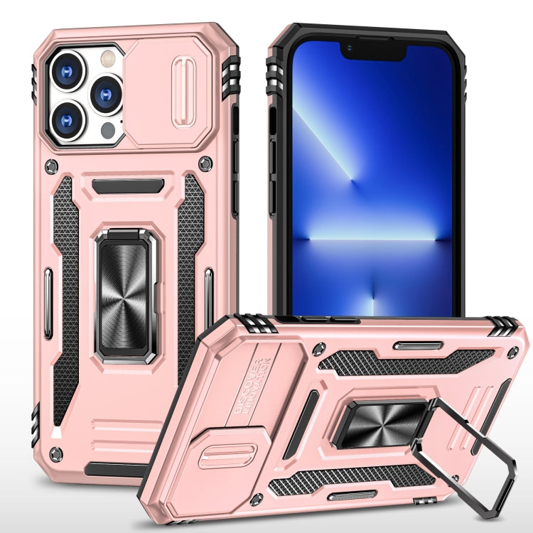 Armor PC + TPU Camera Shield Phone Case, For iPhone 15 Pro Max, For iPhone 15 Pro, For iPhone 15 Plus, For iPhone 15