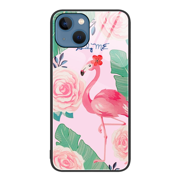 Colorful Painted Glass Phone Case, For iPhone 15 Plus, For iPhone 15