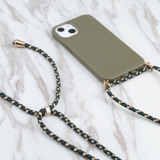 Wheat Straw TPU Shockproof Phone Case with Neck Lanyard, For iPhone 16 Pro Max, For iPhone 16 Pro, For iPhone 16 Plus, For iPhone 16