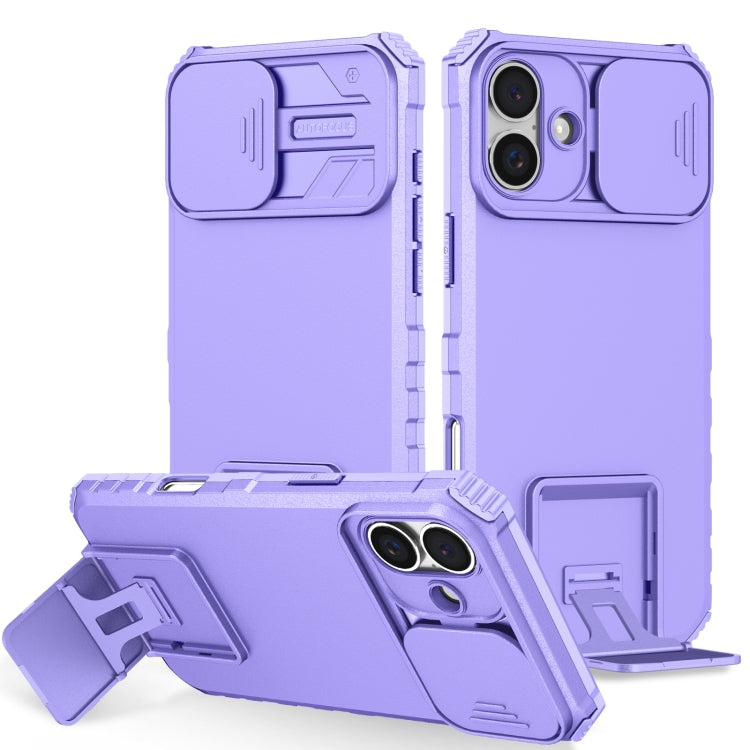 Stereoscopic Holder Sliding Camshield Phone Case, For iPhone 16 Pro Max, For iPhone 16 Pro, For iPhone 16 Plus, For iPhone 16