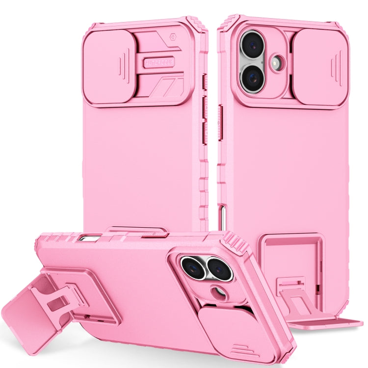 Stereoscopic Holder Sliding Camshield Phone Case, For iPhone 16 Pro Max, For iPhone 16 Pro, For iPhone 16 Plus, For iPhone 16