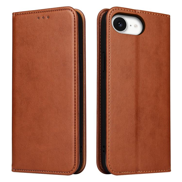 Fierre Shann PU Genuine Leather Texture Phone Case, For iPhone 16e, For iPhone 16 Pro Max, For iPhone 16 Pro, For iPhone 16 Plus, For iPhone 16, For iPhone 15 Pro Max, For iPhone 15 Pro, For iPhone 15 Plus