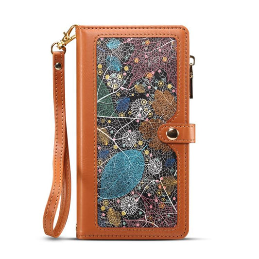 ESEBLE Star Series Lanyard Zipper Wallet RFID Leather Case, For iPhone 16e, For iPhone 16 Pro Max, For iPhone 16 Pro, For iPhone 16 Plus, For iPhone 16, For iPhone 15 Pro Max, For iPhone 15 Pro, For iPhone 15 Plus, For iPhone 15