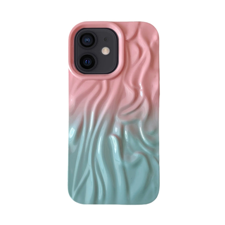 Wrinkle Gradient Oily Feel TPU Phone Case, For iPhone 13 Pro, For iPhone 13, For iPhone 12, For iPhone 12 Pro Max, For iPhone 12 Pro, For iPhone 11 Pro Max