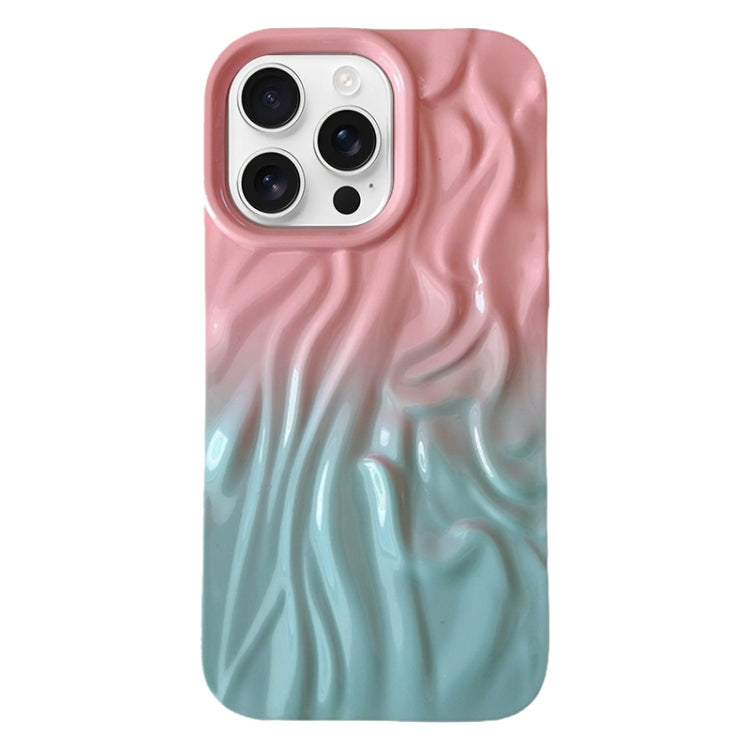 Wrinkle Gradient Oily Feel TPU Phone Case, For iPhone 16 Pro Max, For iPhone 16 Pro, For iPhone 16 Plus, For iPhone 16, For iPhone 15 Pro Max, For iPhone 15 Pro