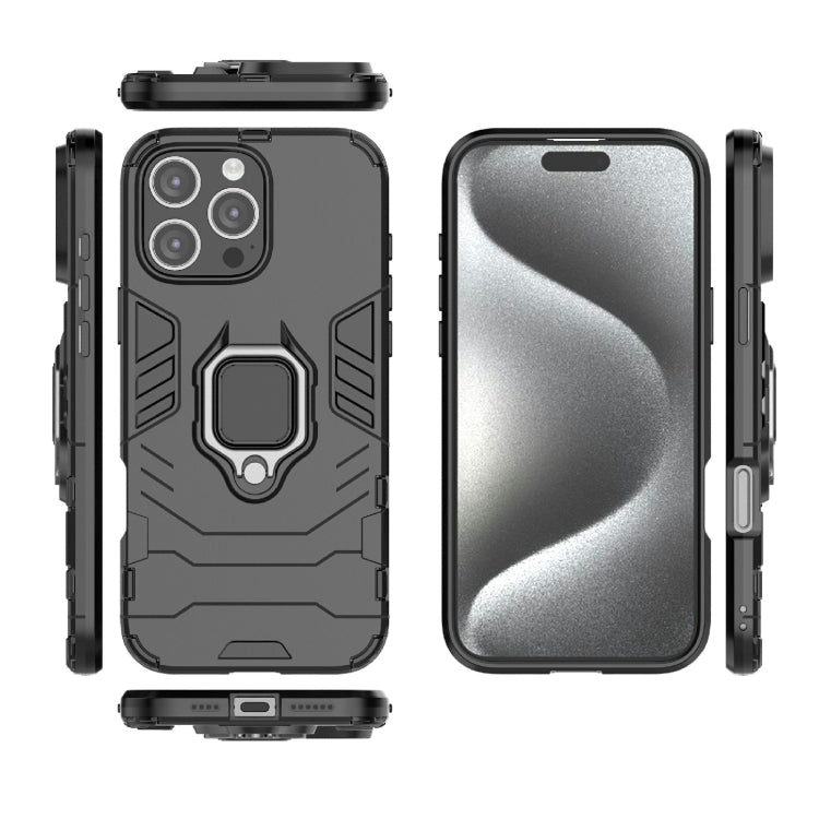 Shockproof PC + TPU Holder Phone Case, For iPhone 16 Pro Max, For iPhone 16 Pro, For iPhone 16 Plus, For iPhone 16, For iPhone 15 Pro Max, For iPhone 15 Pro, For iPhone 15 Plus, For iPhone 15