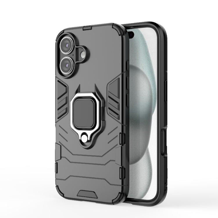 Shockproof PC + TPU Holder Phone Case, For iPhone 16 Pro Max, For iPhone 16 Pro, For iPhone 16 Plus, For iPhone 16, For iPhone 15 Pro Max, For iPhone 15 Pro, For iPhone 15 Plus, For iPhone 15