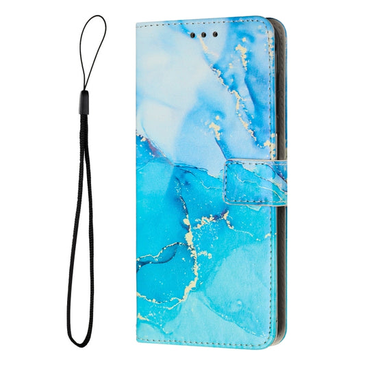 Painted Marble Pattern Leather Phone Case, For iPhone 15 Plus, For iPhone 15