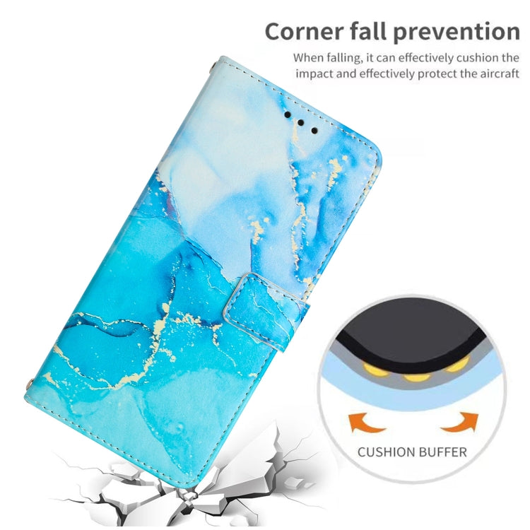 Painted Marble Pattern Leather Phone Case, For iPhone 15 Plus, For iPhone 15