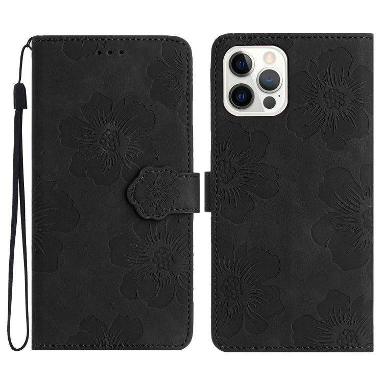 Flower Embossing Pattern Leather Phone Case, For iPhone 14 Pro Max, For iPhone 13 Pro Max, For iPhone 13 Pro, For iPhone 13