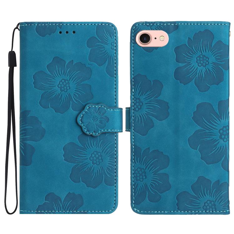 Flower Embossing Pattern Leather Phone Case, For iPhone 16e, For iPhone 16 Pro Max, For iPhone 16 Pro, For iPhone 16 Plus, For iPhone 16, For iPhone 15 Pro Max