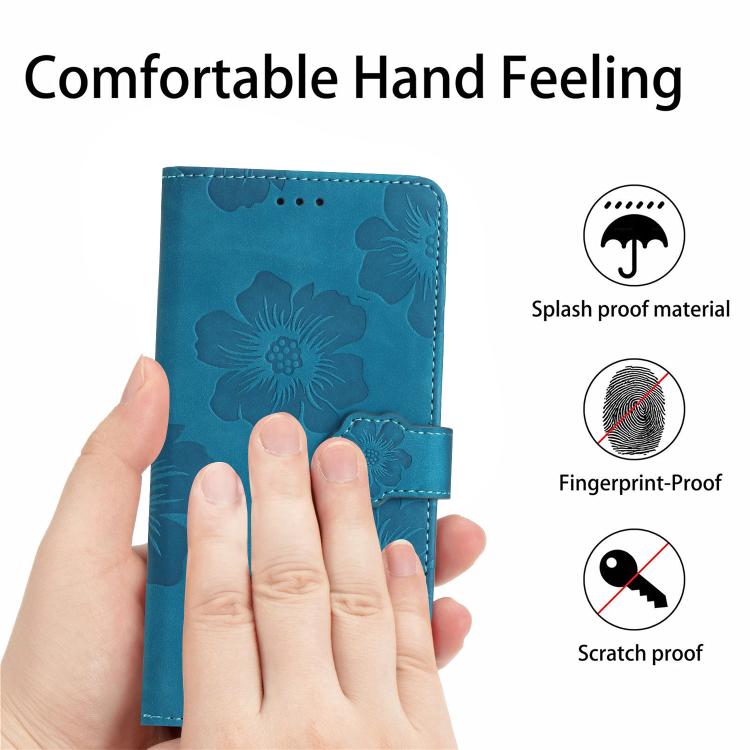 Flower Embossing Pattern Leather Phone Case, For iPhone 16e, For iPhone 16 Pro Max, For iPhone 16 Pro, For iPhone 16 Plus, For iPhone 16, For iPhone 15 Pro Max