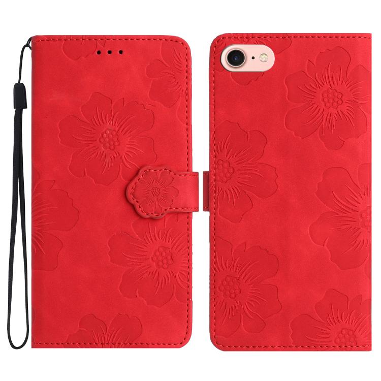 Flower Embossing Pattern Leather Phone Case, For iPhone 16e, For iPhone 16 Pro Max, For iPhone 16 Pro, For iPhone 16 Plus, For iPhone 16, For iPhone 15 Pro Max