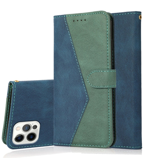 Dual-color Stitching Leather Phone Case, For iPhone 15 Pro, For iPhone 15 Plus, For iPhone 15