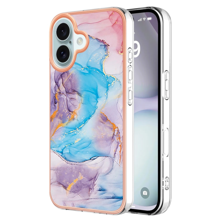 Electroplating Pattern IMD TPU Shockproof Case, For iPhone 16 Pro Max, For iPhone 16 Pro, For iPhone 16 Plus, For iPhone 16, For iPhone 15 Pro Max