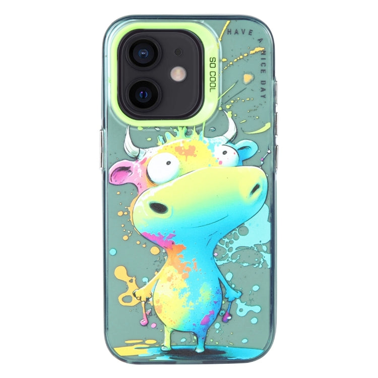 Animal Pattern Oil Painting Series PC + TPU Phone Case, For iPhone 11