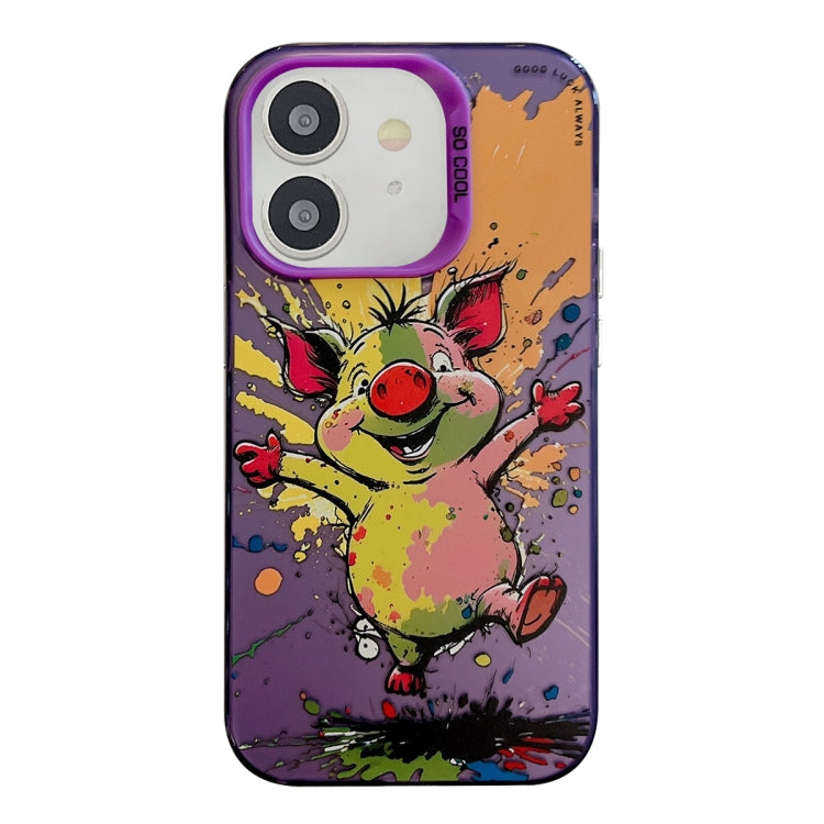 Animal Pattern Oil Painting Series PC + TPU Phone Case, For iPhone 11