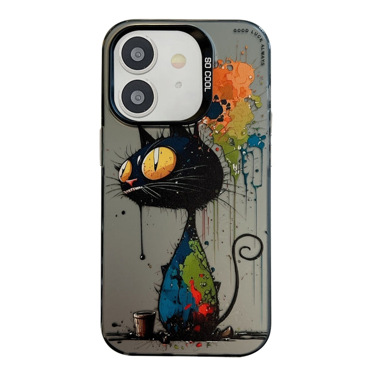 Animal Pattern Oil Painting Series PC + TPU Phone Case, For iPhone 12