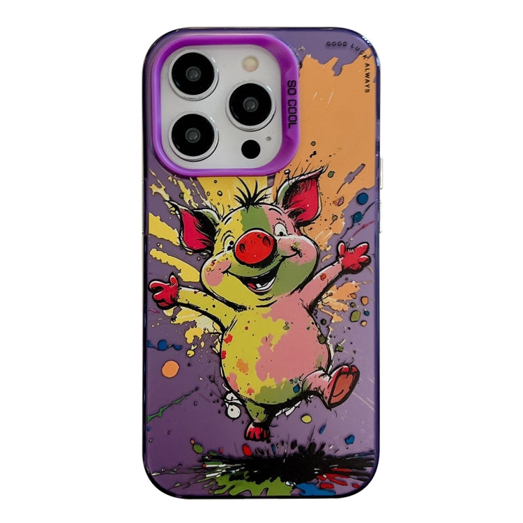 Animal Pattern Oil Painting Series PC + TPU Phone Case, For iPhone 12 Pro