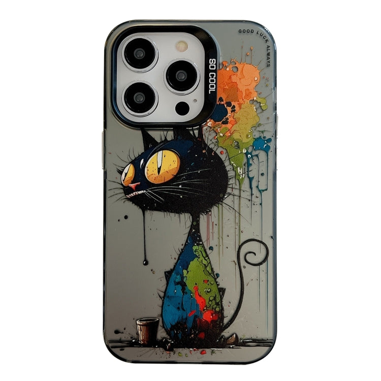 Animal Pattern Oil Painting Series PC + TPU Phone Case, For iPhone 12 Pro