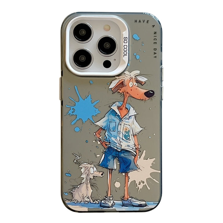 Animal Pattern Oil Painting Series PC + TPU Phone Case, For iPhone 12 Pro