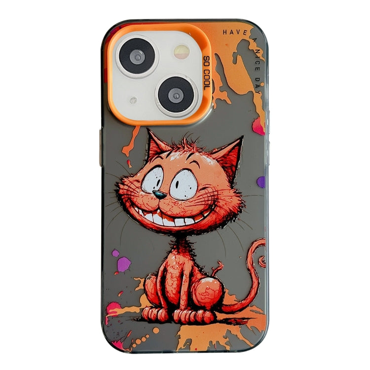 Animal Pattern Oil Painting Series PC + TPU Phone Case, For iPhone 13