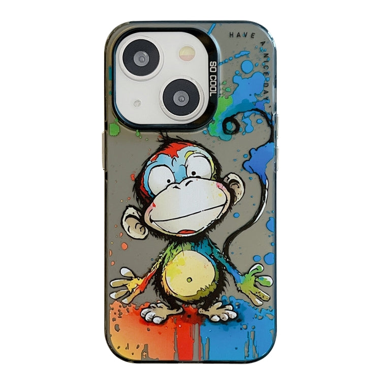 Animal Pattern Oil Painting Series PC + TPU Phone Case, For iPhone 13