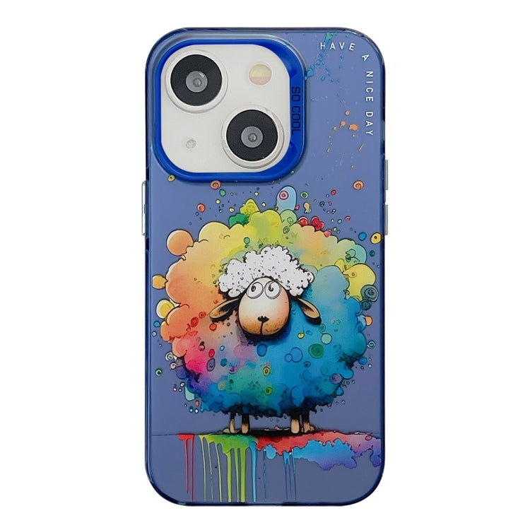 Animal Pattern Oil Painting Series PC + TPU Phone Case, For iPhone 13