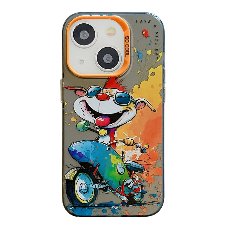 Animal Pattern Oil Painting Series PC + TPU Phone Case, For iPhone 13